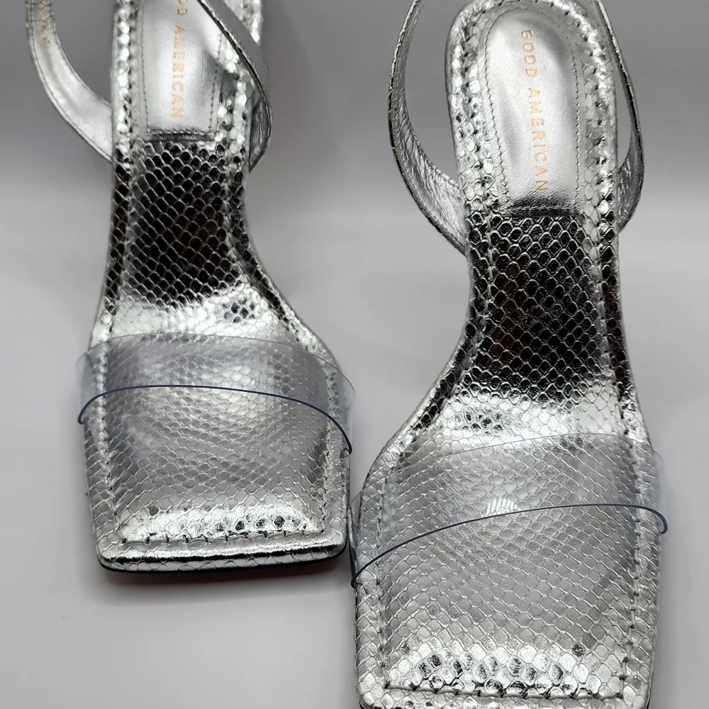 Good american silver snake heels - Picture 5 of 10